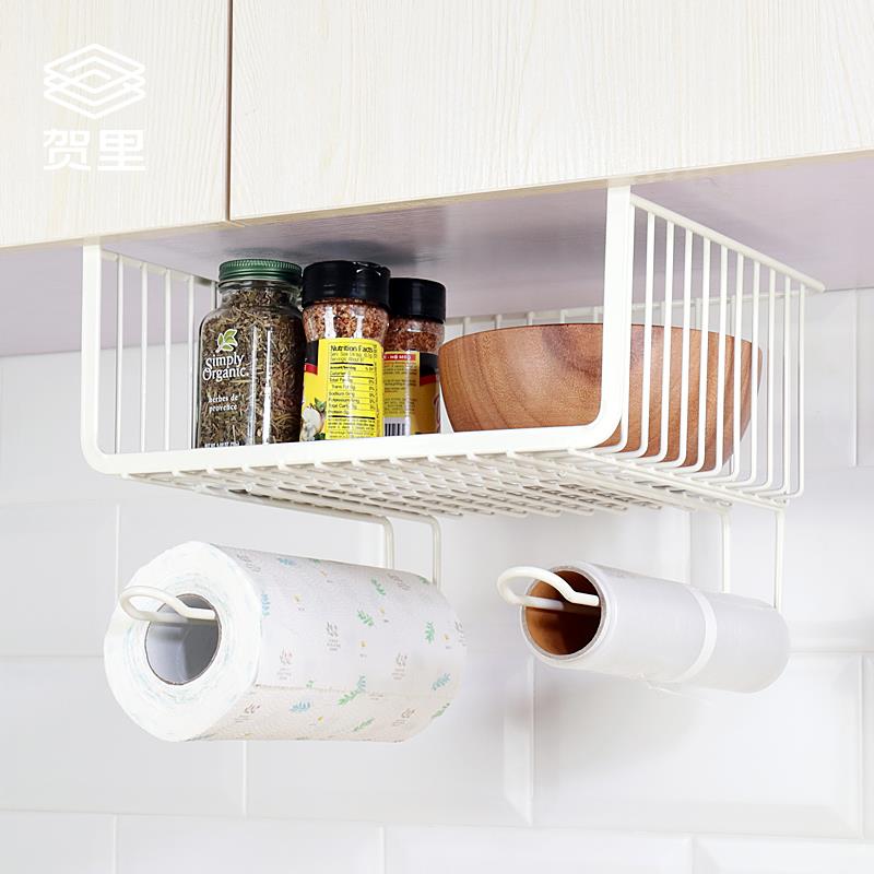 贺里GULEK厨房橱柜隔层下挂篮置物架吊柜下挂架衣柜收纳整理层架