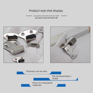 不锈钢304搭扣钩片锁片锁扣锁舌挂钩箱扣钩片单钩子单钩片固定扣