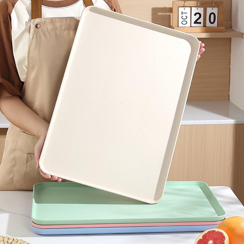 麦草特大托盘家用宠物花盆底部塑料商业面包甜点展示展示托盘