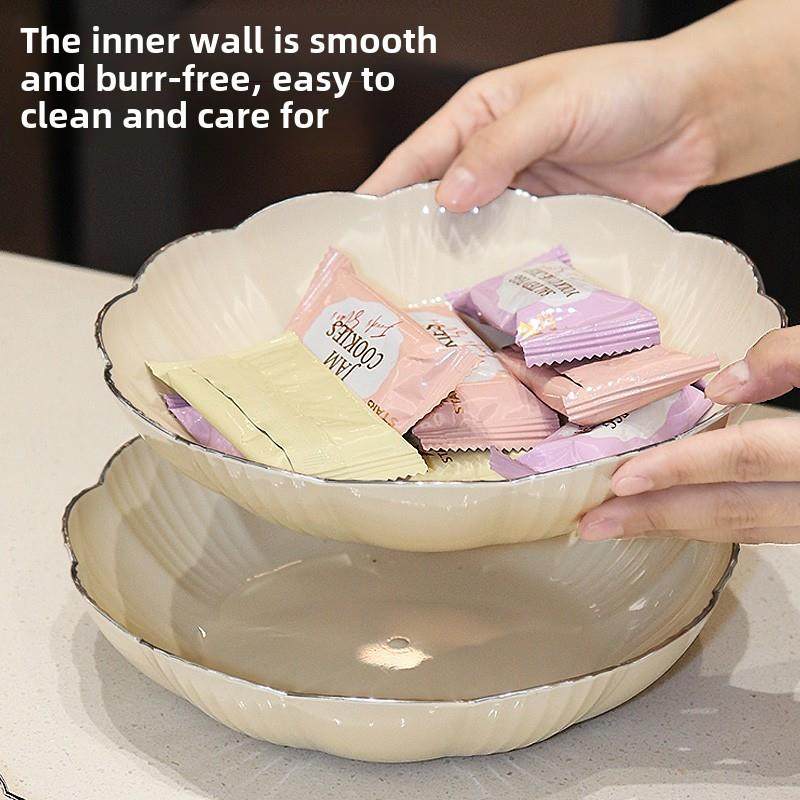 轻奢高端果盘，家居客厅茶几，果干零食盘，新型糖果盘，零食瓜子