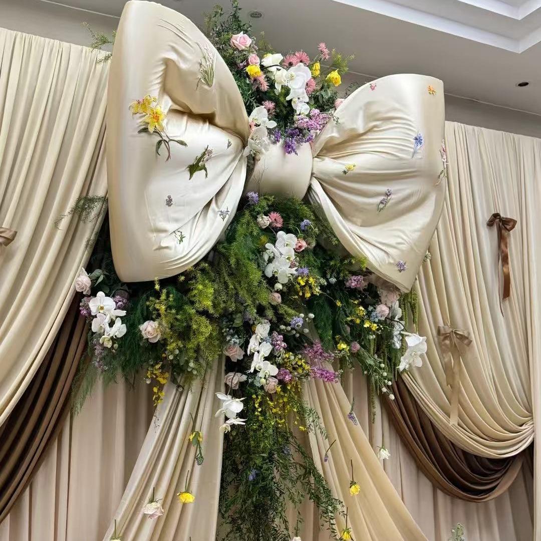 婚庆巨型绸缎蝴蝶结超大成品装饰结婚用品布置氛围感套装婚礼高级