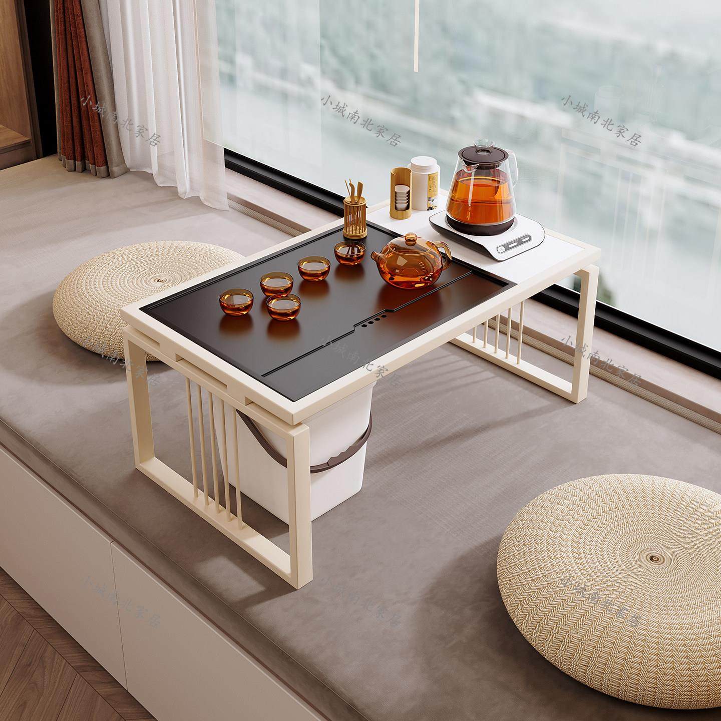 飘窗茶几炕几小桌子带茶盘泡茶一体炕几茶桌榻榻米茶桌家用炕桌,住宅家具,炕几/飘窗几,淘宝优惠券,粉丝福利购,淘宝优惠卷