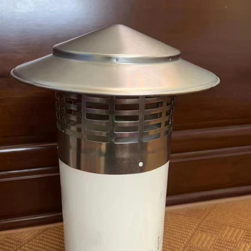 304不锈钢防雨帽楼顶110/160pvc防鸟防水伞型烟筒盖柴火炉排烟帽