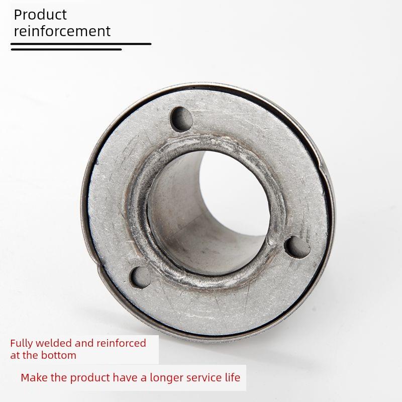 25mm32mm加长加高不锈钢圆管立柱支架支撑座晾衣杆法兰座衣托管托