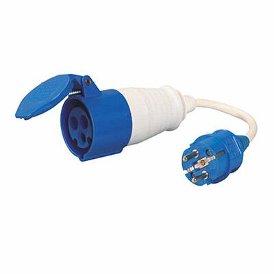 CEE多功能三芯16A220V工业防水插头插座连接器电源延长线转换器