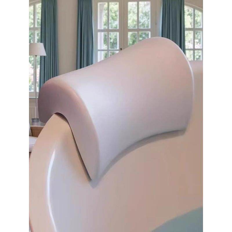 （4cm卡槽）免安装浴缸枕头无吸盘木桶泡澡靠枕弧形浴缸泡澡头枕