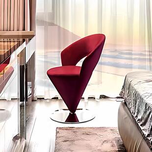 化妆椅子可旋转轻奢高级感梳妆台专用凳子女生主卧室衣帽间化妆凳