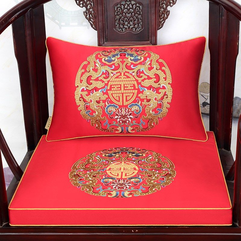 新刺绣红木沙发坐垫太师椅茶桌椅垫餐椅实木家具圈椅垫定制,居家布艺,椅垫,淘宝优惠券,粉丝福利购,淘宝优惠卷