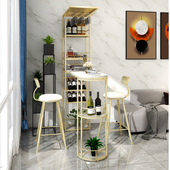 酒柜吧台一体客厅柜脚桌边靠墙窄条阳台吧台桌椅