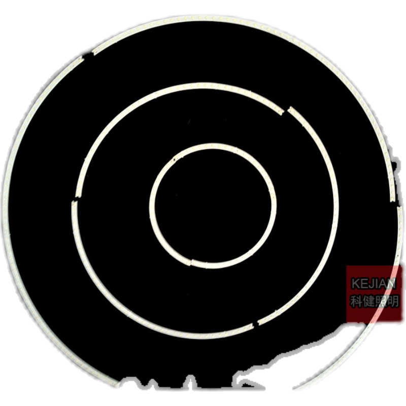 环形单圈单色三色变光灯条整圈整圆窄灯条硬灯条LED弧形光源