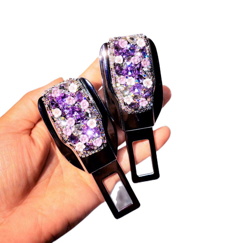 车载卡通可爱汽车安全插带卡口器固定器揷片车内抠头扣装饰女