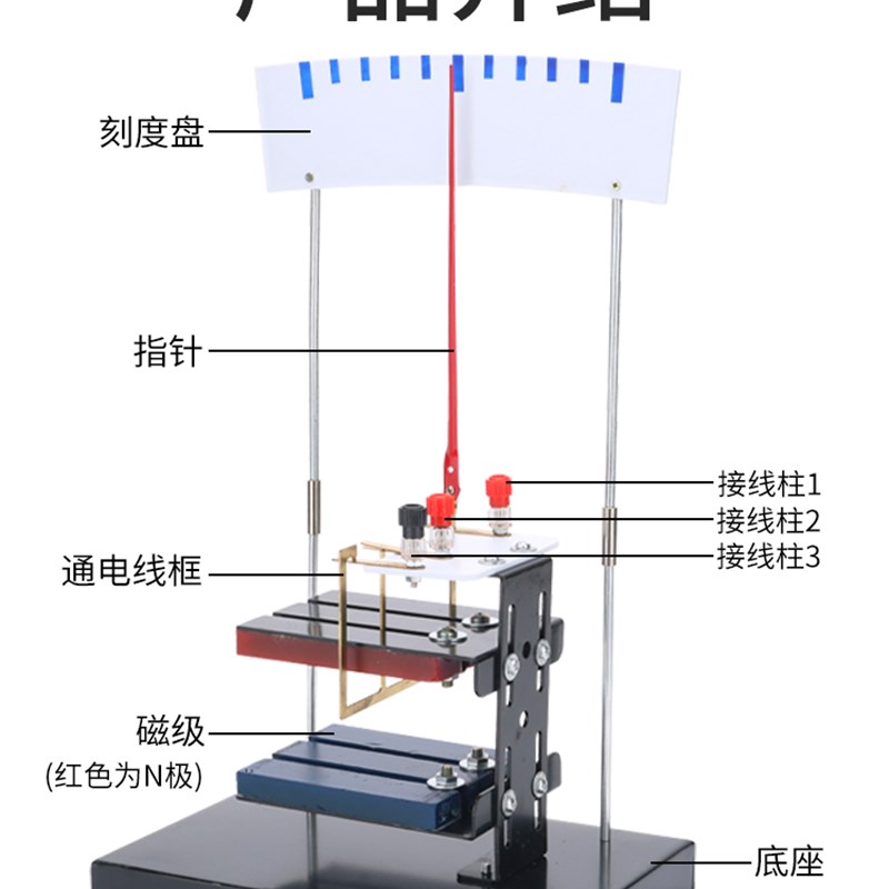 安培力演示器指针式通电导线磁场对电流作用实验器材物理教学仪器