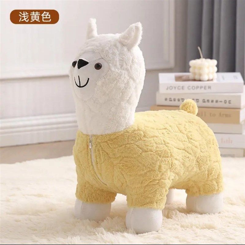 毛绒公仔羊驼小卡通创意宝宝椅子羊羔绒小板凳爱小动物,玩具/童车/益智/积木/模型,毛绒/玩偶/公仔/布艺类玩具,淘宝优惠券,粉丝福利购,淘宝优惠卷