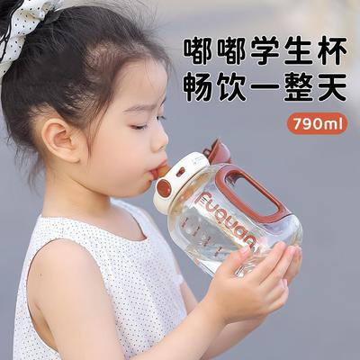 水杯儿童上学专用ppsu材质防摔杯子耐高温食品级可装开水吸管水壶