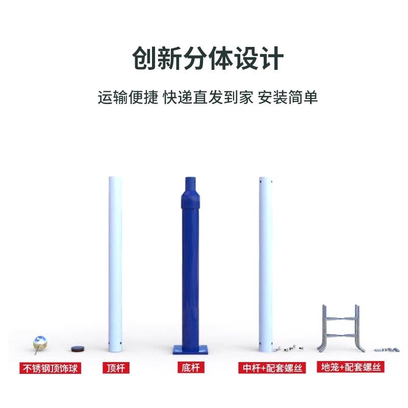 户外分体拼接组装路灯杆家用庭院3456米直杆组合灯杆庭院监控杆