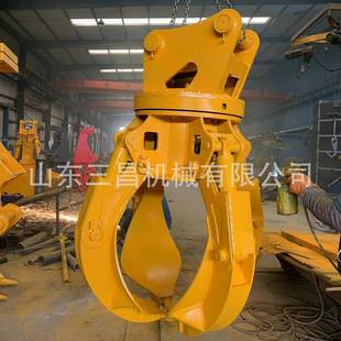 销售挖机液压回转式五瓣废钢抓钢机料场装卸四瓣莲花抓