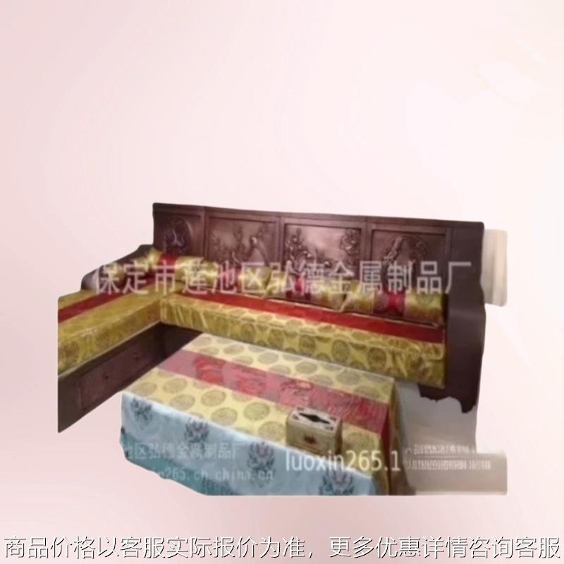 沙发，复古式纯手工制作，宫廷风新型客厅纯铜沙发轻奢金属风