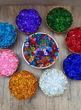 水晶彩色元宝招财黄水晶小七彩琉璃金元宝摆件家居开业创意装饰品