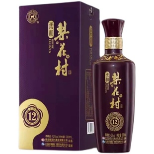 梨花村官方正品42°浓香型纯粮食白酒500ml*4瓶送礼自饮礼盒装