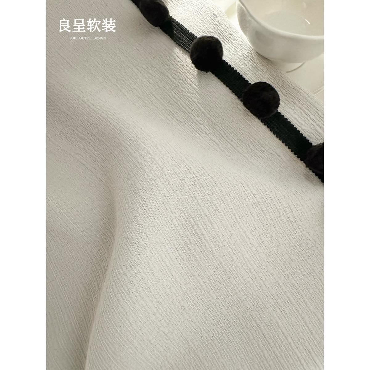秋语 轻哑光EEF高密窗帘提花奢意式现代客厅卧精窗帘室高级感