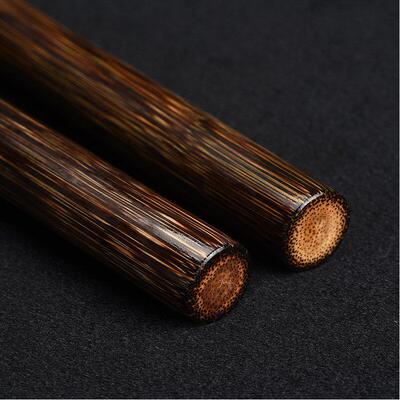 实心金丝丝竹戒尺竹子教鞭竹鞭实文玩心把竹把件玉竹玩件金竹金丝