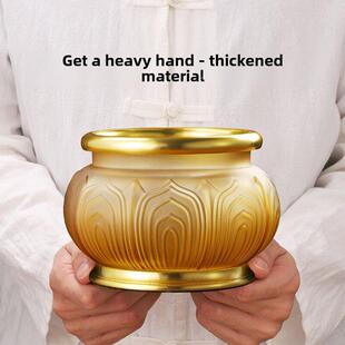 OPT花彷琉璃香炉香上香家用室内烧的供佛堂寺供奉财神爷庙专用莲