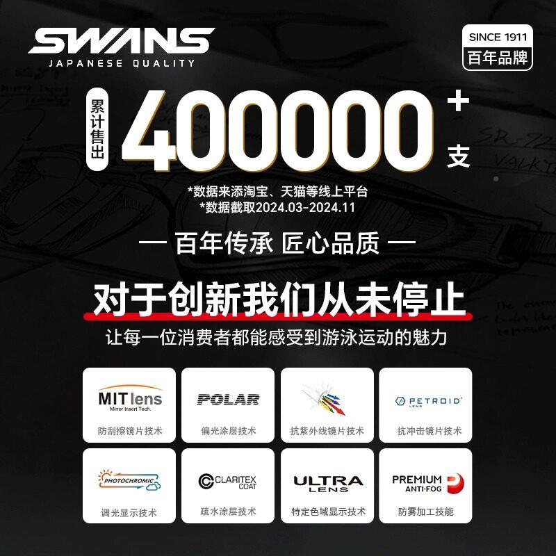 aSW-45-Lswns士泳镜女近视高防雾防水泳镜男款泳清帽套装专业游泳