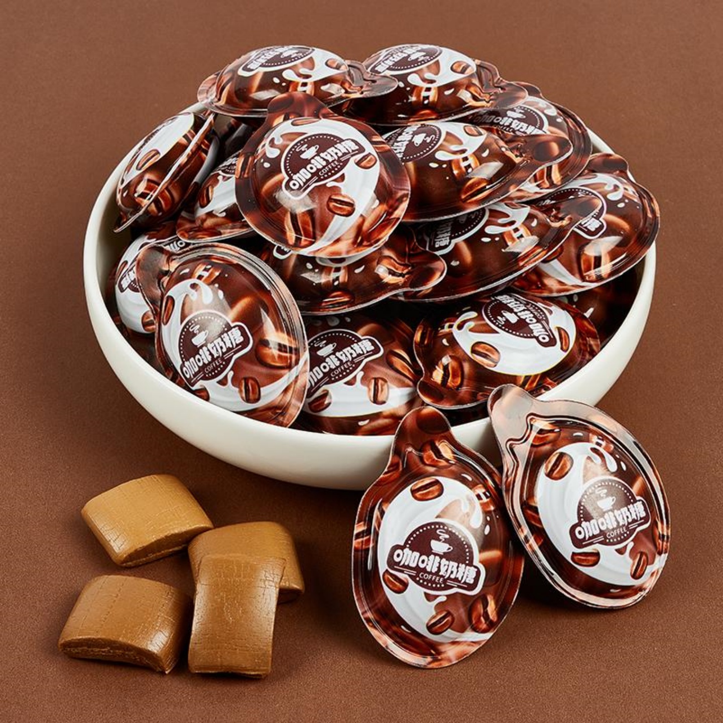 特浓咖啡糖上课防犯困咖啡奶糖3D造型创意糖果散装高颜值喜糖批发