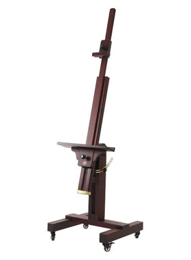 双丰画架油画专业榉木画室平立两用展架美术素描木制单杆画架家用