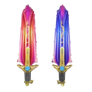 六一儿童节闪光宝剑气球大号屠龙刀玩具男孩生日礼物夜市摆摊礼品