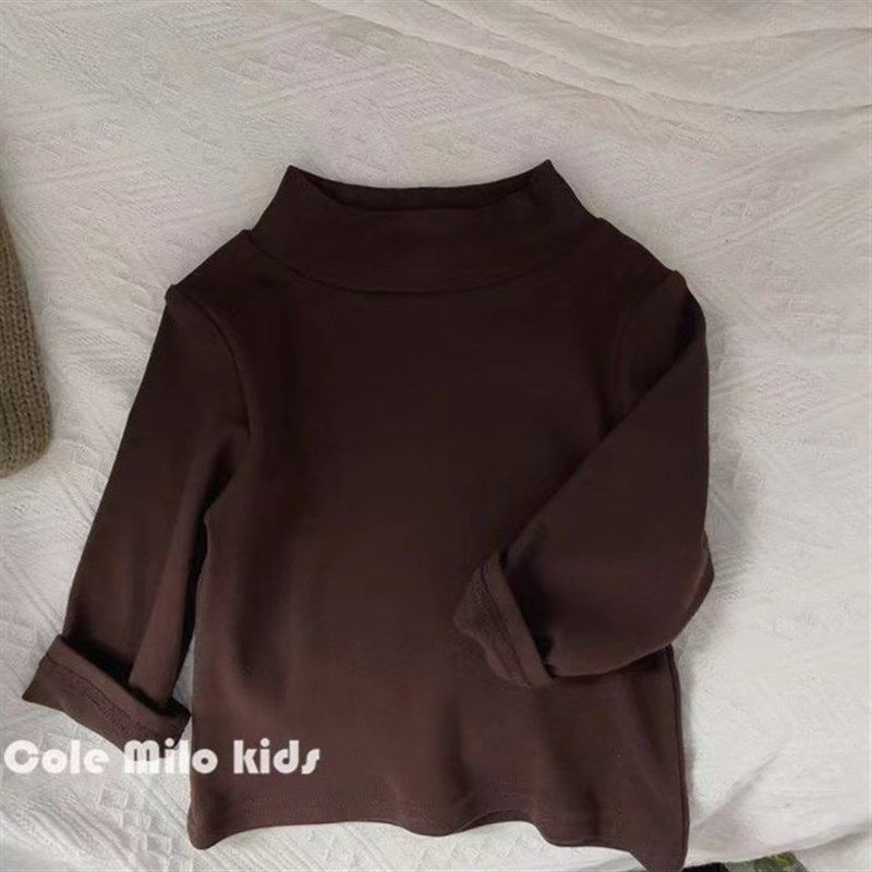 儿童双面磨毛德绒打底衫秋冬男女童半高领长袖T恤自发热保暖上衣,童装/婴儿装/亲子装,T恤,淘宝优惠券,粉丝福利购,淘宝优惠卷