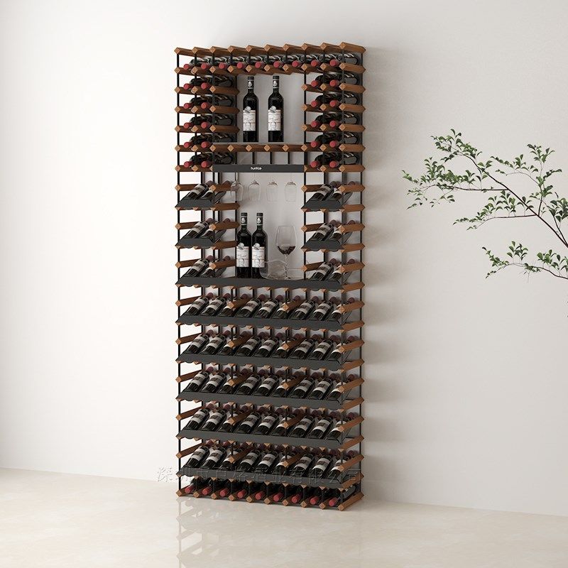 百格酒窖红酒架置物架红酒柜架子展示架酒行落地靠墙设计酒架定制,住宅家具,酒架,淘宝优惠券,粉丝福利购,淘宝优惠卷
