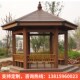户外塑木防腐凉亭木屋 斜屋面板屋脊定制庭院别墅四六角木塑亭子