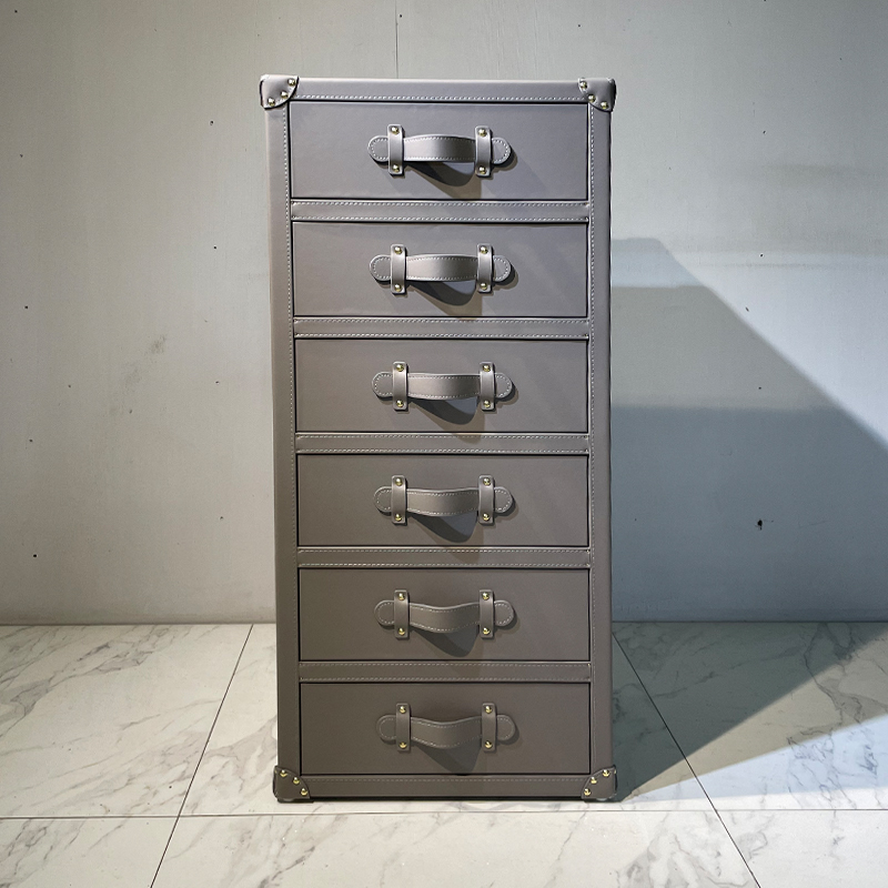 达人推荐意式小户型卧室客厅衣帽间皮箱六斗抽屉柜储物收纳柜定制