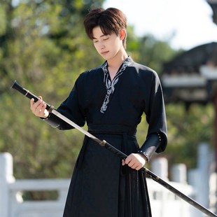 汉服男装织金马面裙新中式国风明制交襟衬衣秋冬款男女士可穿套装