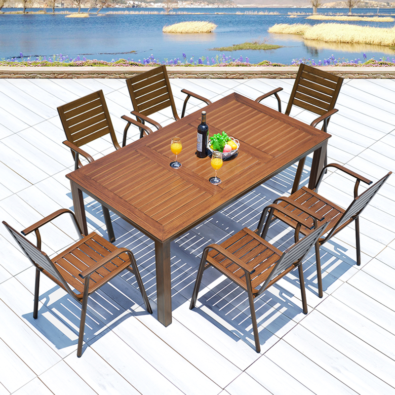 室外庭院花园露天桌椅户外阳台阳光房休闲桌椅咖啡厅外摆桌椅组合