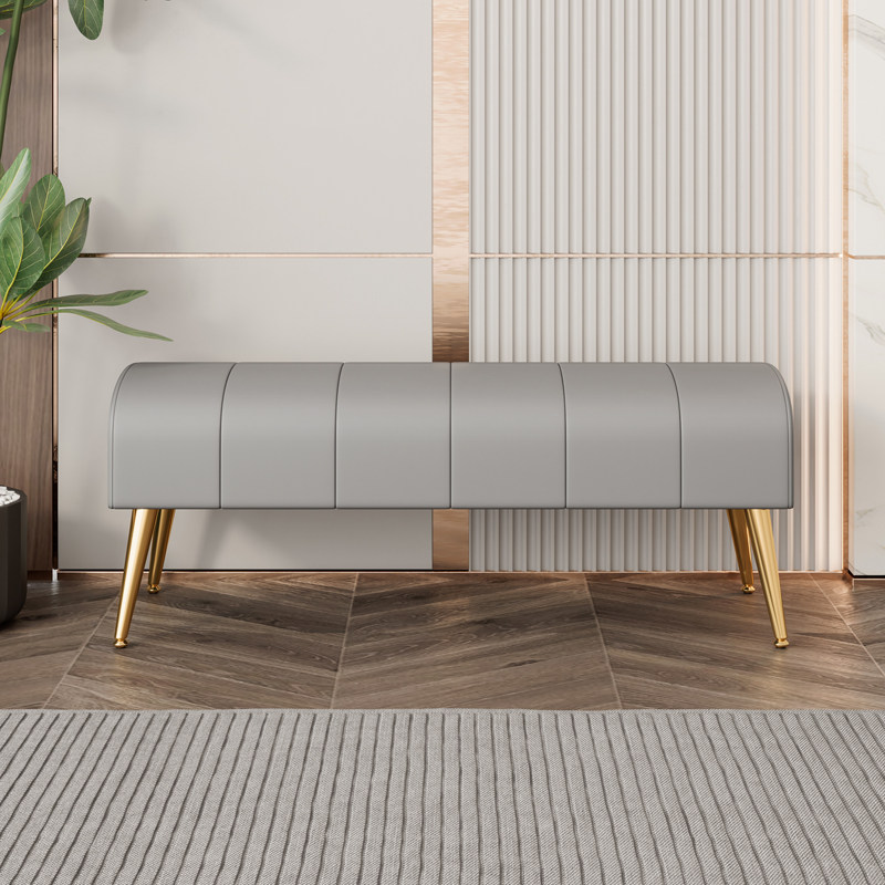 入户门换鞋凳家用门口穿鞋凳轻奢高级感卧室床尾凳床榻沙发长条凳