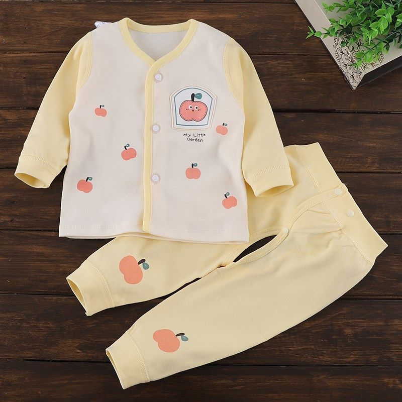 婴儿纯棉内衣分体套装开裆裤子0-1岁半男女宝宝秋衣秋裤无骨春秋,童装/婴儿装/亲子装,内衣套装,淘宝优惠券,粉丝福利购,淘宝优惠卷