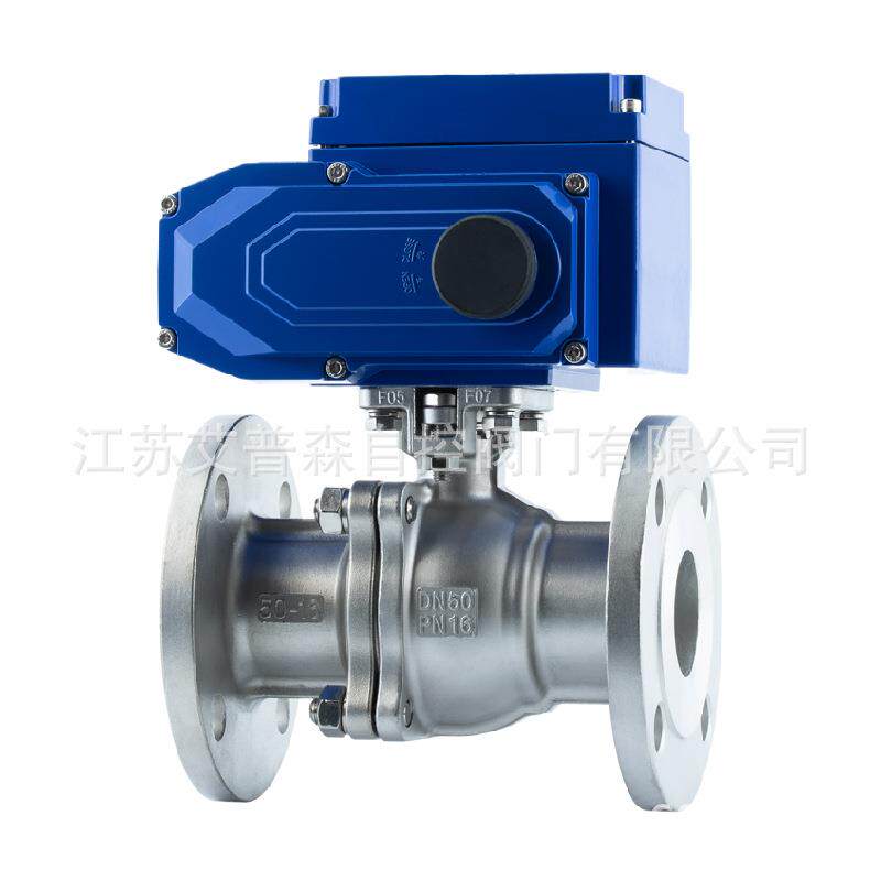 304/316不锈钢电动酸碱腐蚀法兰球阀Q41F-16PQ41F-25P/40P