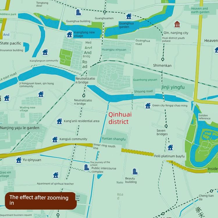 025新版南京墙市区挂图墙面装饰SAS画客厅沙发2壁挂画界中国世挂