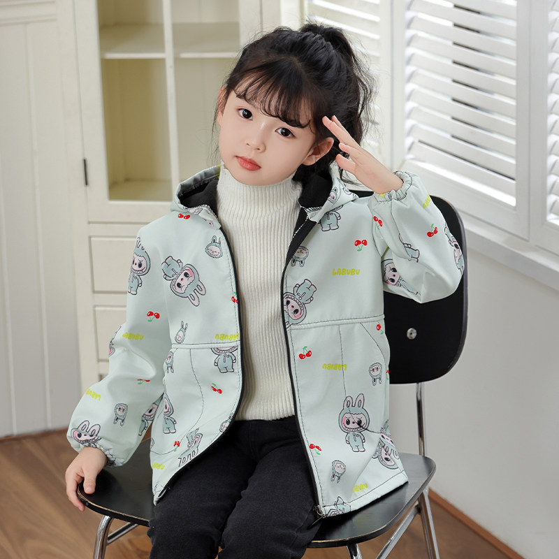 儿童罩衣秋冬防水连帽围裙