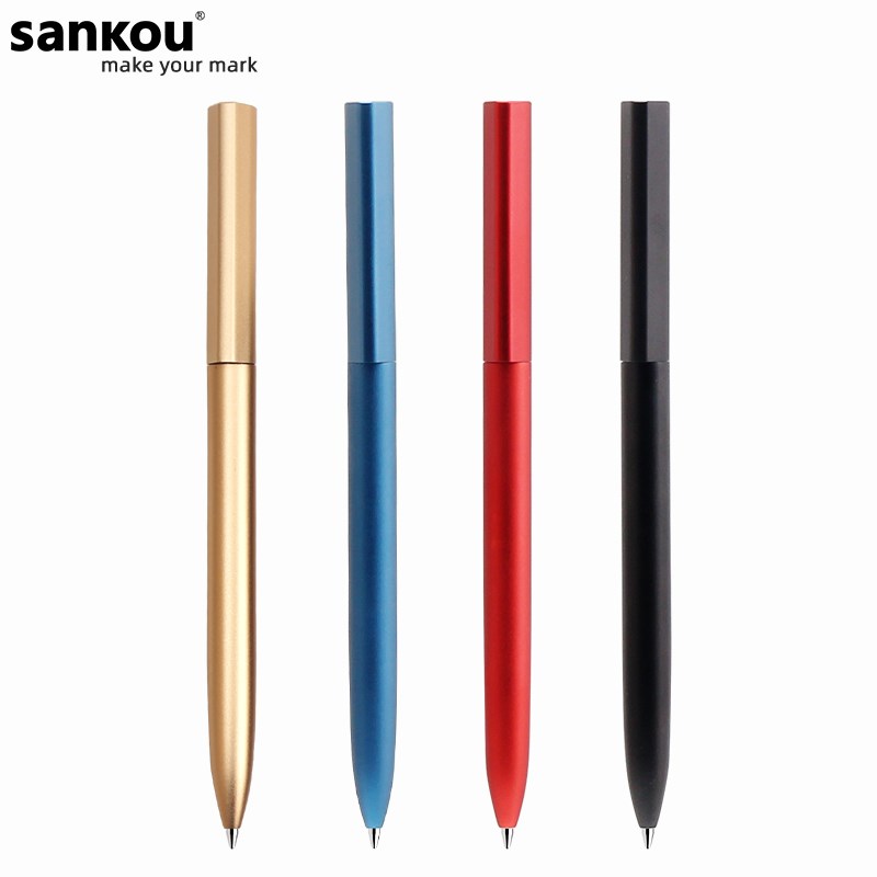 IF设计大奖 三口JZ7转动笔金属签字笔商务高档男女士 金属笔杆中