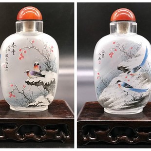 诚信鼻烟壶内画出国礼品送老外礼物中国特色纯手工的文化摆件礼品