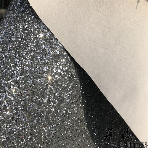 银色亮片小闪片加密流芳幻彩镭射银色皮革 闪亮珠片设计服装布料