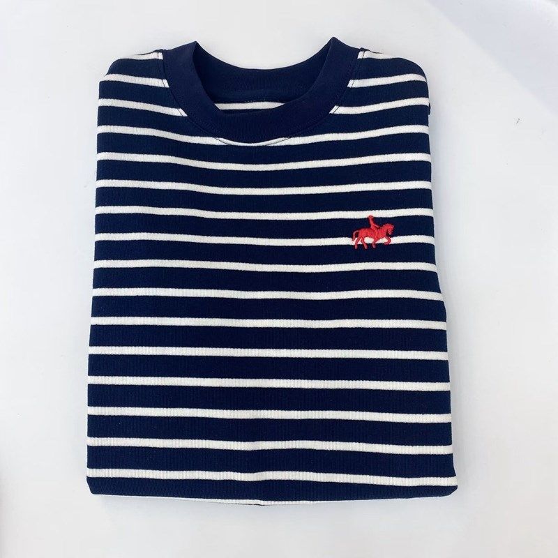 儿童条纹圆领长T中性男女童打底长袖T恤百搭男女童春秋打底衫棉T,童装/婴儿装/亲子装,T恤,淘宝优惠券,粉丝福利购,淘宝优惠卷