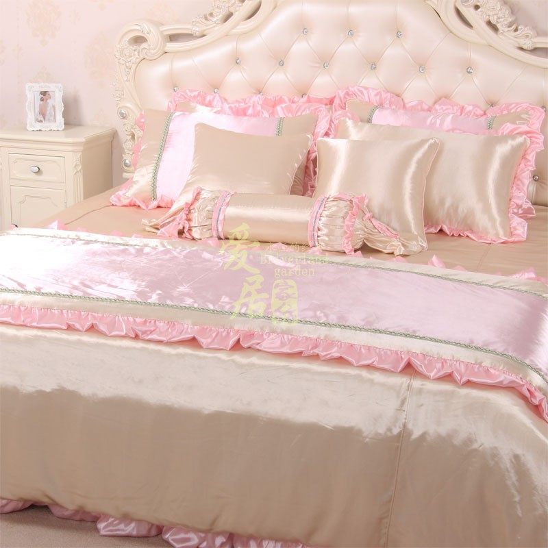 欧式公主床上用品四件套豪华样板房法式床品婚庆多件套装样板间