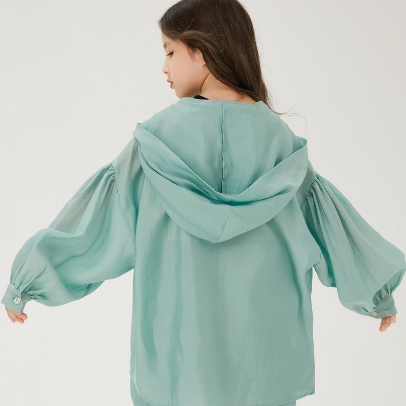 【薄荷曼波】ei童装女童轻薄款套装夏装长袖空调服皮肤衣两件套