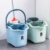 拖把桶水桶地拖桶单桶墩布桶家用拖布桶老式 加厚塑料带滑轮拖地桶