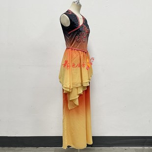 桃李杯舞蹈演出服女蝶梦吟秋古典胶州秧歌扇子舞艺考剧目服定制