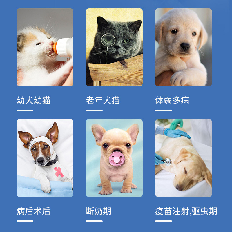 宠物乳铁蛋白粉免疫球蛋白增肥食欲免猫咪疫狗狗幼猫幼犬鼻支杯状